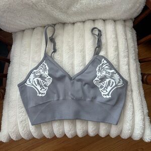 She Dual Seamless Everson Sports Bra in Purple Stone